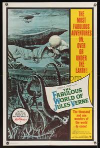 7z310 FABULOUS WORLD OF JULES VERNE 1sh '61 the thousand and one wonders of the world to come!