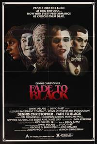 7z311 FADE TO BLACK 1sh '80 Dennis Christopher lives AND kills for the movies!