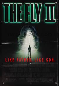 7z342 FLY II 1sh '89 Eric Stoltz, Daphne Zuniga, like father, like son, horror sequel, Mahon art!