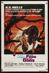 7z345 FOOD OF THE GODS 1sh '76 artwork of giant rat feasting on dead girl by Drew Struzan!