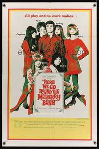 7z442 HERE WE GO ROUND THE MULBERRY BUSH 1sh '68 Judy Geeson, Barry Evans, Angela Scoular!