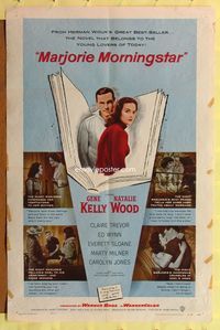 7z587 MARJORIE MORNINGSTAR 1sh '58 Gene Kelly, Natalie Wood, from Herman Wouk's novel!