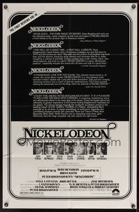 7z631 NICKELODEON reviews 1sh '76 Ryan O'Neal, Burt Reynolds, Tatum O'Neal, Brian Keith!