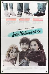 7z758 SEVEN MINUTES IN HEAVEN 1sh '85 young Jennifer Connelly, Byron Thames, Maddie Corman!