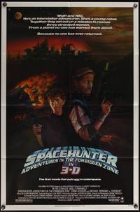 7z800 SPACEHUNTER ADVENTURES IN THE FORBIDDEN ZONE 1sh '83 Molly Ringwald, Peter Strauss!