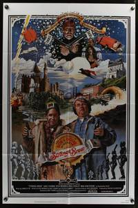 7z827 STRANGE BREW 1sh '83 art of hosers Rick Moranis & Dave Thomas with beer by John Solie!