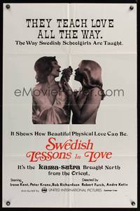7z849 SWEDISH LESSONS IN LOVE 1sh '73 they teach love all the way, Swedish Schoolgirls!