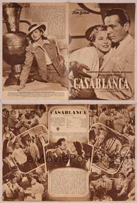 8a183 CASABLANCA German program '52 Humphrey Bogart, Ingrid Bergman, Michael Curtiz, different!