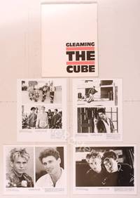 8a149 GLEAMING THE CUBE presskit '89 Christian Slater, Tony Hawk, skateboarding art!