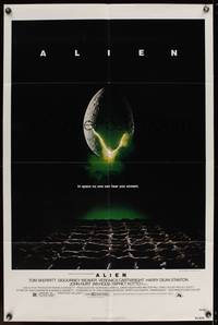 8b159 ALIEN  1sh '79 Ridley Scott outer space sci-fi monster classic, cool hatching egg image!