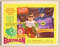 8b029 BATMAN  LC #6 '66 great close image of Adam West & Burt Ward in costume in Bat Cave!