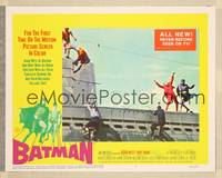 8b035 BATMAN  LC #7 '66 Adam West & Burt Ward beat up bad guys on top of submarine!