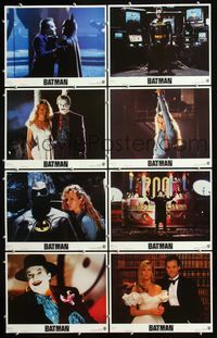 8b768 BATMAN 8 LCs '89 Michael Keaton, Jack Nicholson, Kim Basinger, directed by Tim Burton!