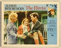 8b050 BIRDS LC #5 '63 Alfred Hitchcock, great close up of Rod Taylor, Tippi Hedren & injured girl!