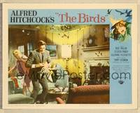 8b046 BIRDS LC #7 '63 Alfred Hitchcock, Rod Taylor & Tippi Hedren attacked inside house!