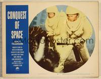 8b067 CONQUEST OF SPACE LC #6 '55 George Pal sci-fi, great close up of astronauts!