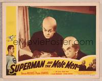 8b024 SUPERMAN & THE MOLE MEN LC #2 '51 close image of two wacky radioactive aliens in window!