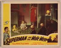 8b025 SUPERMAN & THE MOLE MEN LC #8 '51 surprised mother walks in on child playing with aliens!
