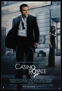 8c499 CASINO ROYALE DS advance 1sh '06 Daniel Craig as James Bond, sexy Eva Green!