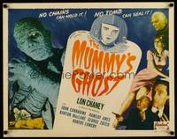 8d001 MUMMY'S GHOST 1/2sh R48 bandaged Lon Chaney, no chains can hold it, no tomb can seal it!