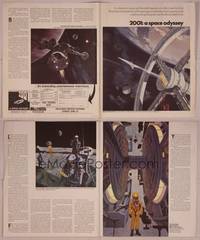 8d075 2001: A SPACE ODYSSEY herald '68 Stanley Kubrick, full of cool art by Bob McCall!