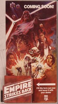 8d079 EMPIRE STRIKES BACK video display box R84 George Lucas sci-fi classic, cool art by Tom Jung!