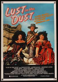 8e073 LUST IN THE DUST Aust 1sh '84 Divine, Tab Hunter, together they ravaged the land, wild image!