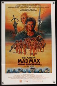 8e074 MAD MAX BEYOND THUNDERDOME Aust 1sh '85 art of Mel Gibson & Tina Turner by Richard Amsel!