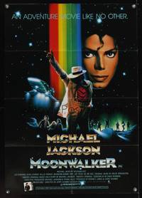 8e078 MOONWALKER Aust 1sh '88 great sci-fi art of pop music legend Michael Jackson!