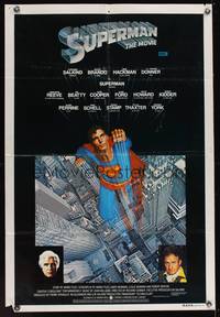 8e100 SUPERMAN Aust 1sh '78 comic book hero Christopher Reeve, Gene Hackman