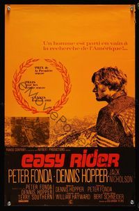 8e145 EASY RIDER Belgian '69 Peter Fonda, motorcycle biker classic directed by Dennis Hopper!