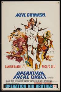 8e204 OPERATION KID BROTHER Belgian '67 little brother Neil Connery in James Bond copy!
