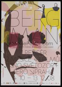 8e003 BERGMAN Czech 23x33 '08 great artwork of Ingmar Bergman by Belavenir!
