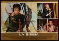 8e404 BIBLE Italian photobusta '67 La Bibbia, John Huston directed, pretty Ava Gardner as Sarah!