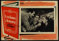 8e439 LESSON IN LOVE Italian photobusta '60 Ingmar Bergman's comedy for grown-ups, romantic couple!