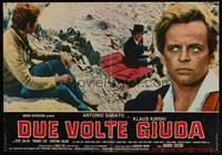 8e475 THEY WERE CALLED GRAVEYARD Italian photobusta '69 Klaus Kinski & Antonio Sabato!