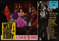 8e485 WEST SIDE STORY Italian photobusta R68 Academy Award winning classic musical, Rita Moreno!