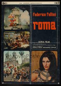 8e271 FELLINI'S ROMA Italian lrg pbusta '72 Italian Federico classic, the fall of the Roman Empire