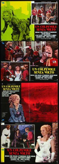 8e377 CONDUCT UNBECOMING 4 Italian photobustas '75 Susannah & Michael York, Richard Attenborough!