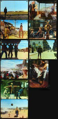 8e327 MY NAME IS NOBODY 10 Italian photobustas '74 Henry Fonda, Terence Hill, wild west images!