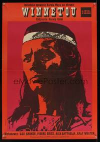 8e514 DESPERADO TRAIL Polish 23x33 R76 Winnetou - 3. Teil, Barker, Rapnicki art of American Indian!