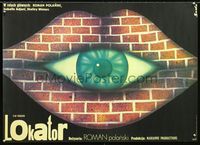 8e659 TENANT Polish 23x32 '76 Le Locataire, Roman Polanski, wild Socha art of eye in wall!