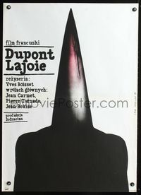 8e696 COMMON MAN Polish 27x37 '77 Yves Boisset's Dupont Lajoie, Majewski art of knife head!