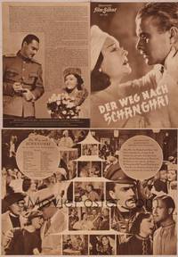 8g192 DER WEG NACH SHANGHAI German program '36 Pola Negri in a German romantic melodrama!