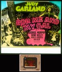 8g039 FOR ME & MY GAL glass slide '42 Judy Garland, Gene Kelly, cool Broadway design!