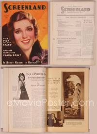 8g069 SCREENLAND magazine January 1931, art of pretty smiling Loretta Young by Thomas Webb!
