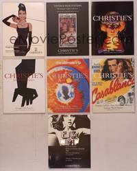 8g005 CHRISTIE'S LONDON FILM POSTER CATALOGS lot of 7 auction catalogs '96-05 mostly color!