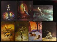 8g013 FRANK FRAZETTA REPRO PAINTING LOT #1 lot of 7 cool fantasy prints made for paperback covers!