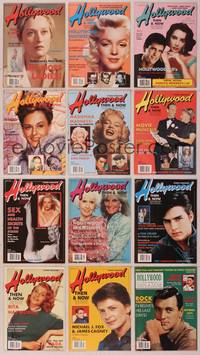 8g008 LOT OF HOLLYWOOD THEN AND NOW MAGAZINES 12 mags January to December 2000, Marilyn, Liz, Rita!