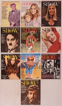 8g007 LOT OF SHOW MAGAZINES 10 mags March 1972 to January 1973, Marilyn, Raquel, Barbra & more!